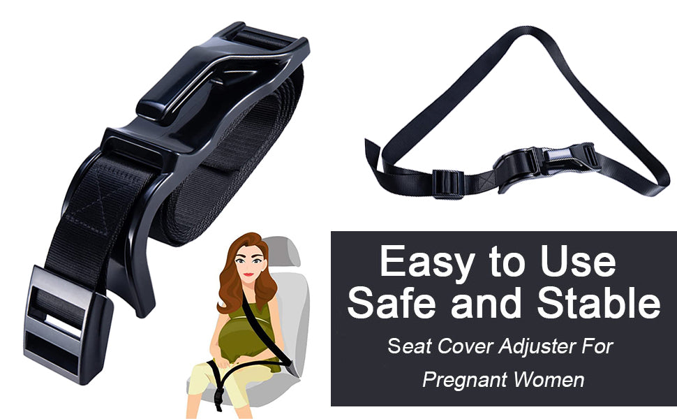 Pregnancy Seat Belt Adjuster with Padded Comfort Cover