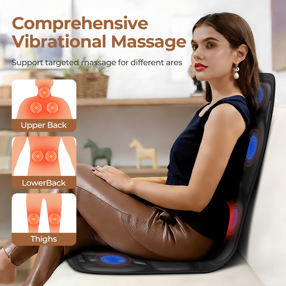 Back massage pad folded for storage