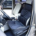 Heated vibrating massage pad for car seats and office chairs