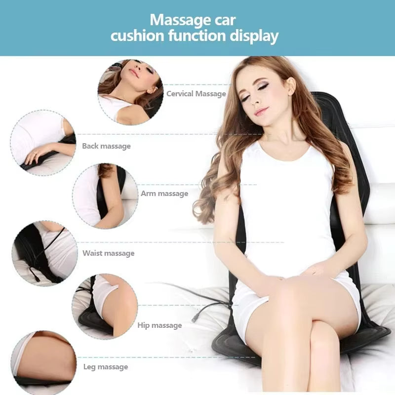 Massage pad in use on a home office chair