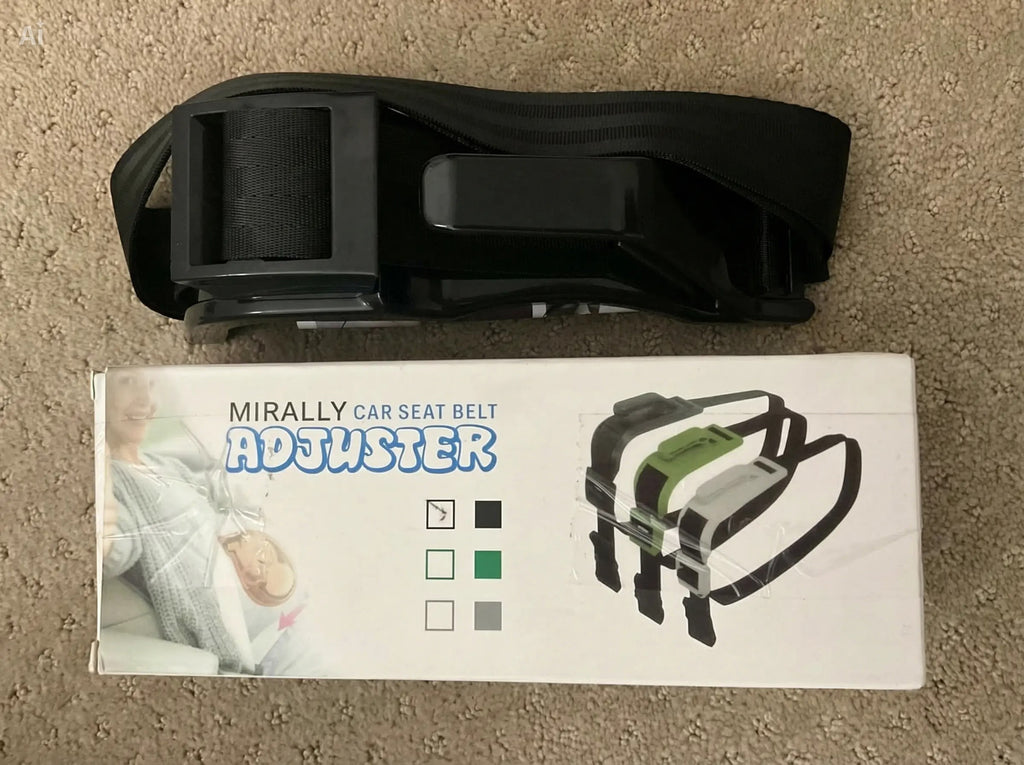Correct seat belt positioning during pregnancy, illustrated guide